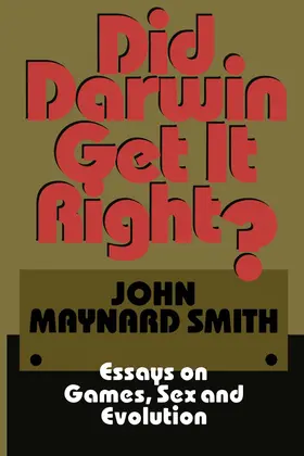 Maynard Smith |  Did Darwin Get It Right? | Buch |  Sack Fachmedien