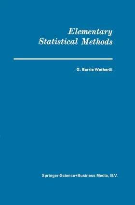 Wetherill |  Elementary Statistical Methods | Buch |  Sack Fachmedien