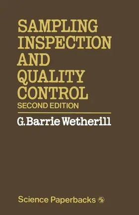 Wetherill |  Sampling Inspection and Quality Control | Buch |  Sack Fachmedien
