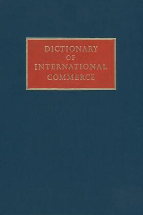 Miller | Dictionary of International Commerce | Buch | 978-0-412-28010-8 | sack.de