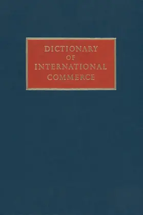 Miller | Dictionary of International Commerce | Buch | 978-0-412-28010-8 | sack.de