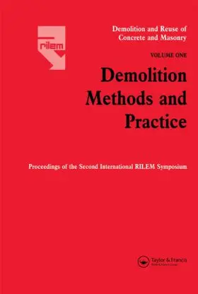 Kasai | Demolition Methods and Practice V1 | Buch | 978-0-412-34480-0 | www.sack.de