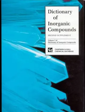 Macintyre | Dictionary of Inorganic Compounds, Supplement 2 | Buch | 978-0-412-49100-9 | www.sack.de