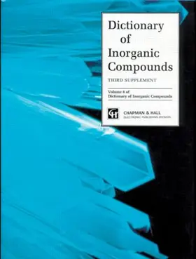 Macintyre | Dictionary of Inorganic Compounds, Supplement 3 | Buch | 978-0-412-49110-8 | www.sack.de