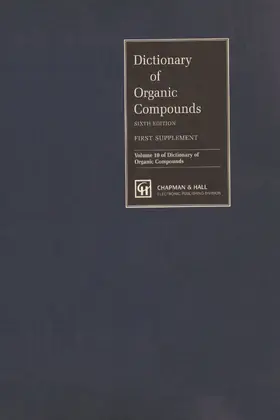 Buckingham / Macdonald |  Dictionary of Organic Compounds, Sixth Edition, Supplement 1 | Buch |  Sack Fachmedien