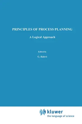 Weill / Halevi |  Principles of Process Planning | Buch |  Sack Fachmedien