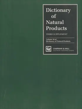 Buckingham |  Dictionary of Natural Products, Supplement 3 | Buch |  Sack Fachmedien