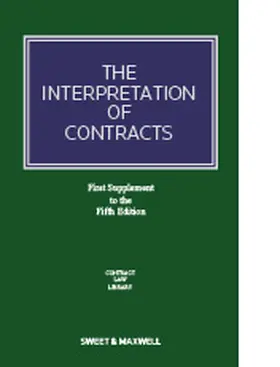 Lewison |  The Interpretation of Contracts | Buch |  Sack Fachmedien