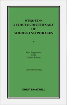 Greenberg |  Stroud's Judicial Dictionary of Words and Phrases | Buch |  Sack Fachmedien