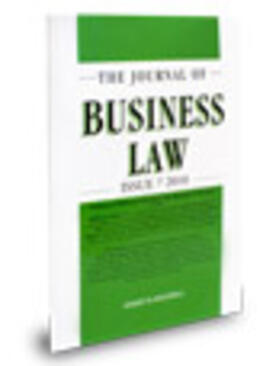 Merkin / Goode / Schmitthoff | Journal of Business Law | Buch | 978-0-414-03624-6 | sack.de