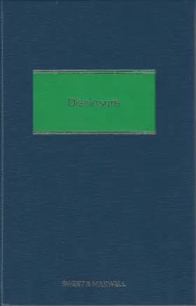 Matthews / Malek |  Disclosure | Buch |  Sack Fachmedien
