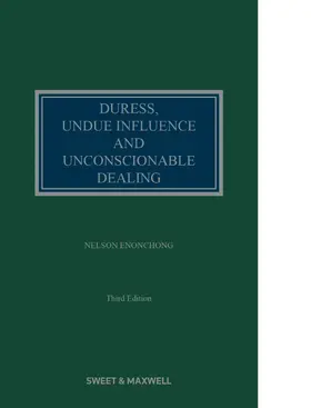 Enonchong |  Enonchong - Duress and Undue Influence | Buch |  Sack Fachmedien