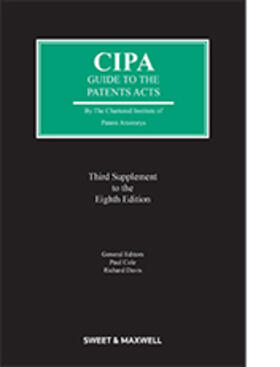 Cole / Davis |  CIPA Guide to the Patents Acts | Buch |  Sack Fachmedien