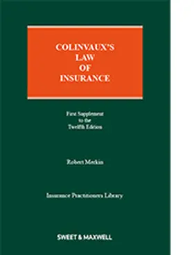 Merkin |  Colinvaux's Law of Insurance | Buch |  Sack Fachmedien