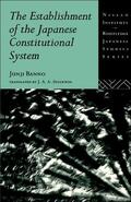 Banno |  The Establishment of the Japanese Constitutional System | Buch |  Sack Fachmedien