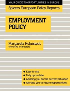 Holmstedt | Employment Policy | Buch | 978-0-415-03830-0 | sack.de