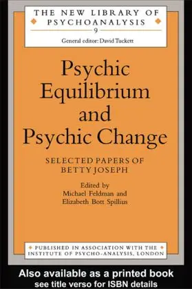 Feldman / Spillius |  Psychic Equilibrium and Psychic Change | Buch |  Sack Fachmedien