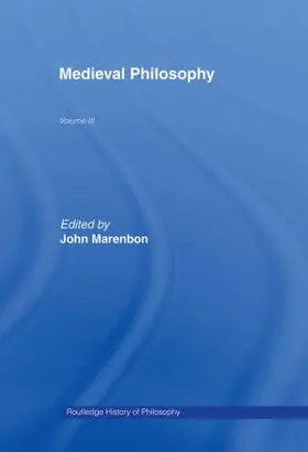 Marenbon |  Routledge History of Philosophy Volume III | Buch |  Sack Fachmedien