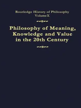 Canfield |  Philosophy of Meaning, Knowledge and Value in the Twentieth Century | Buch |  Sack Fachmedien