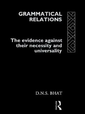 Bhat |  Grammatical Relations | Buch |  Sack Fachmedien