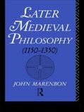 Marenbon |  Later Medieval Philosophy | Buch |  Sack Fachmedien