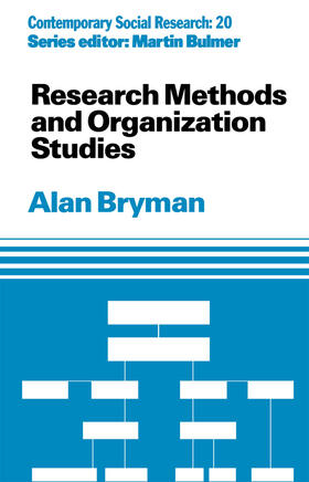 Bryman | Research Methods and Organization Studies | Buch | 978-0-415-08404-8 | sack.de