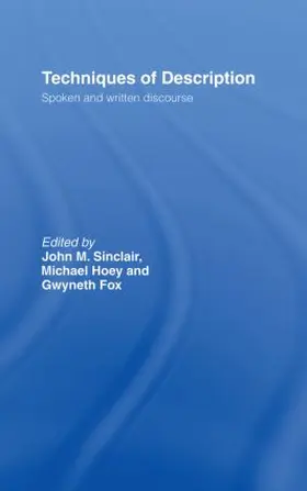 Fox / Hoey / Sinclair |  Techniques of Description | Buch |  Sack Fachmedien