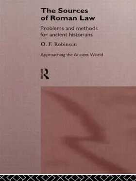 Robinson |  The Sources of Roman Law | Buch |  Sack Fachmedien