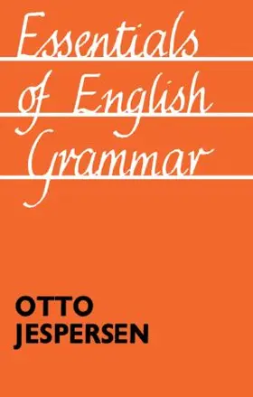 Jespersen |  Essentials of English Grammar | Buch |  Sack Fachmedien