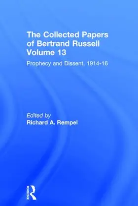 Frohmann / Lippincott / Rempel |  The Collected Papers of Bertrand Russell, Volume 13 | Buch |  Sack Fachmedien