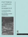 Edmonds |  Patterns of China's Lost Harmony | Buch |  Sack Fachmedien