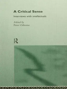 Osborne |  A Critical Sense | Buch |  Sack Fachmedien