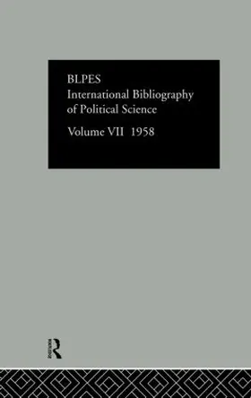  Intl Biblio Pol Sc 1958 Vol 7 | Buch |  Sack Fachmedien