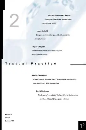 Sinfield |  Textual Practice V10 Issue 2 | Buch |  Sack Fachmedien