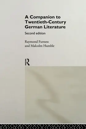Furness / Humble |  A Companion to Twentieth-Century German Literature | Buch |  Sack Fachmedien