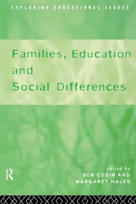 Cosin / Freeman / Hales |  Families, Education and Social Differences | Buch |  Sack Fachmedien