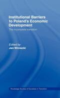 Winiecki |  Institutional Barriers to Economic Development | Buch |  Sack Fachmedien