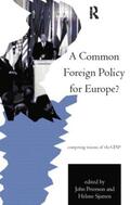 Peterson / Sjursen |  A Common Foreign Policy for Europe? | Buch |  Sack Fachmedien