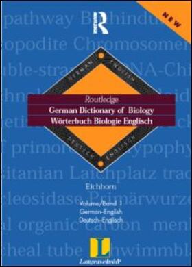 Eichhorn |  German Dictionary of Biology Vol 1 | Buch |  Sack Fachmedien