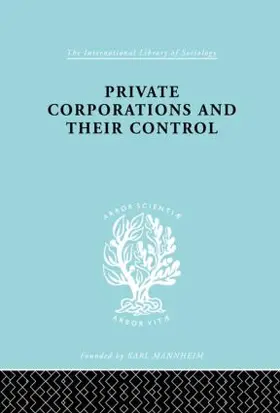 Levy |  Private Corporations and their Control | Buch |  Sack Fachmedien