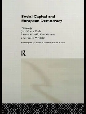 Maraffi / Newton / Van Deth |  Social Capital and European Democracy | Buch |  Sack Fachmedien