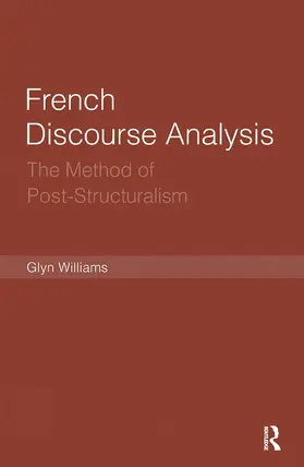 Williams |  French Discourse Analysis | Buch |  Sack Fachmedien
