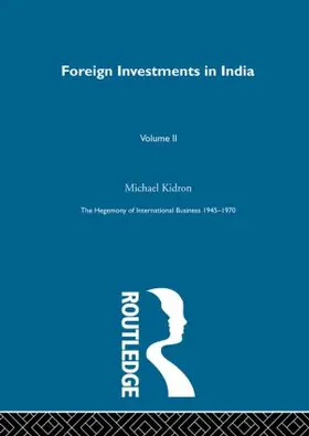 Kidron |  Foreign Investments In India | Buch |  Sack Fachmedien