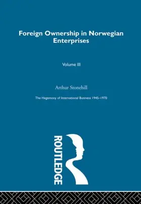 Stonehill |  Foreign Ownership Norwegn Ent | Buch |  Sack Fachmedien