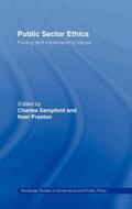 Preston / Sampford |  Public Sector Ethics | Buch |  Sack Fachmedien