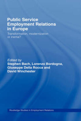 Bach / Bordogna / Rocca | Public Service Employment Relations in Europe | Buch | 978-0-415-20342-5 | sack.de