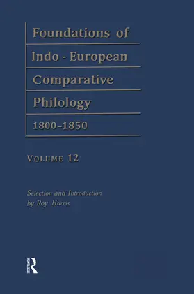 Pott / Harris |  Etymol Forschungen V1      V12 | Buch |  Sack Fachmedien