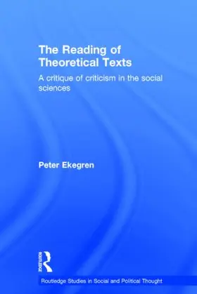 Ekegren |  The Reading of Theoretical Texts | Buch |  Sack Fachmedien