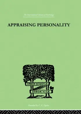 Harrower | Appraising Personality | Buch | 978-0-415-21059-1 | www.sack.de