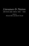 Allen / Trivedi |  Literature and Nation | Buch |  Sack Fachmedien